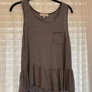 Anthropologie peplum tank top
